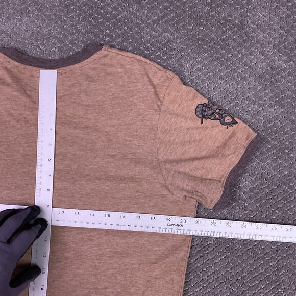 Flavor Flav T Shirt Men's Medium 2007 Flavor of Love Brown Ringer T Shirt - Picture 8 of 10